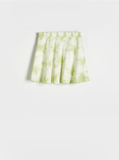 Skirt with tie dye effect