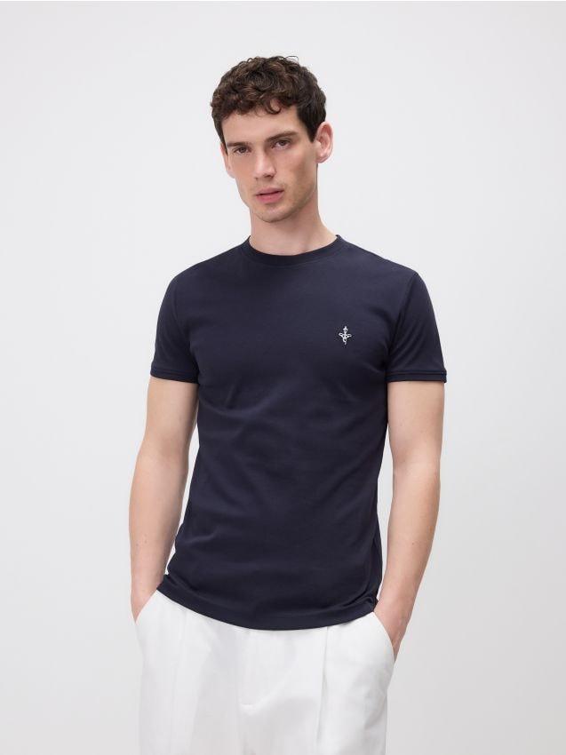 Slim fit cotton T-shirt - RESERVED
