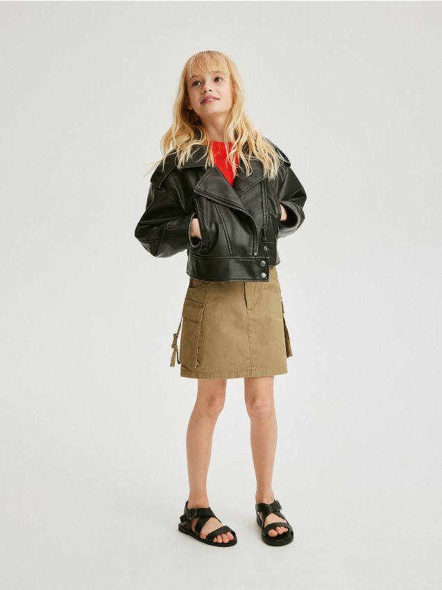 Skirt with cargo pockets - RESERVED