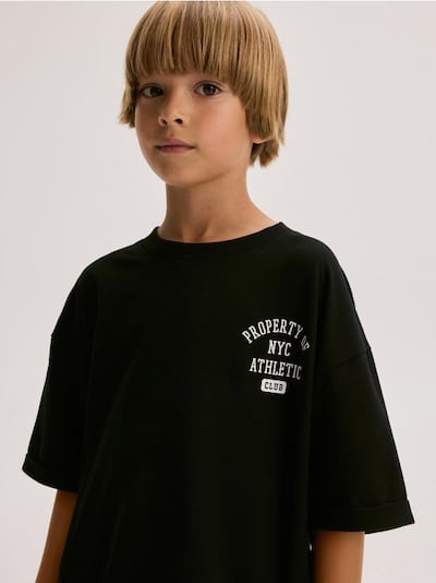T-Shirt aus Baumwolle, 3er-Pack