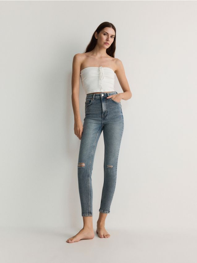 Reserved - blugi slim fit - albastru
