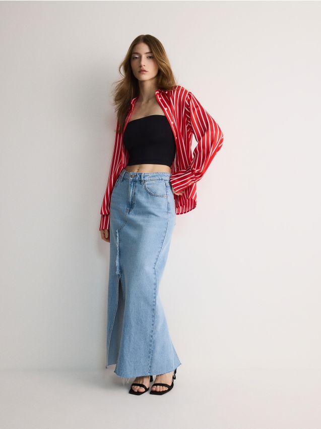 Satin shirt - RESERVED