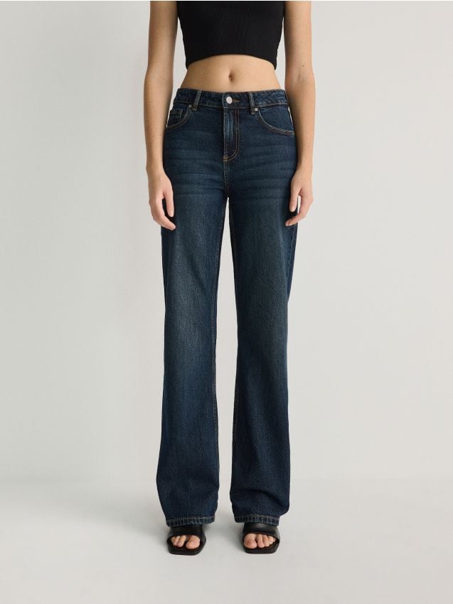 Reserved - blugi straight - bleumarin