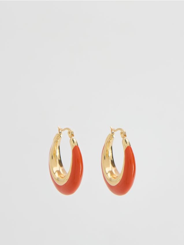 Circular drop earrings - RESERVED