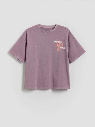 Bawełniany t-shirt oversize