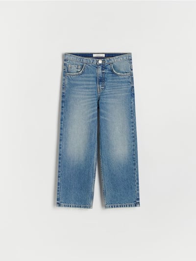 Lavtaljede straight fit jeans