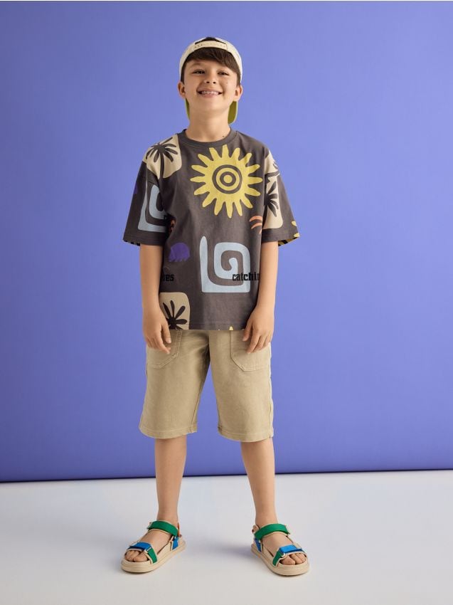 Oversized T-shirt with print - RESERVED
