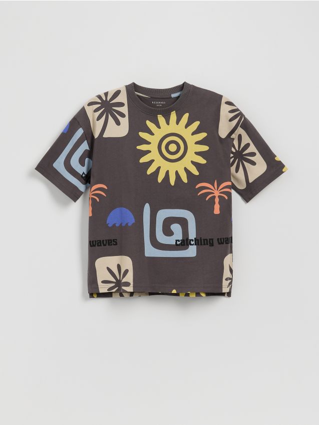 Oversized T-shirt with print - RESERVED