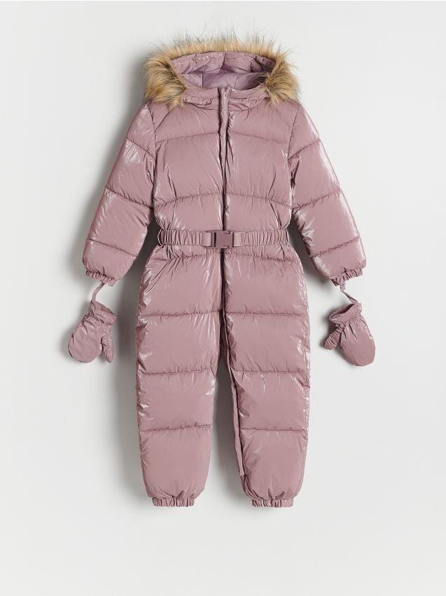 Insulated snowsuit with mittens - RESERVED