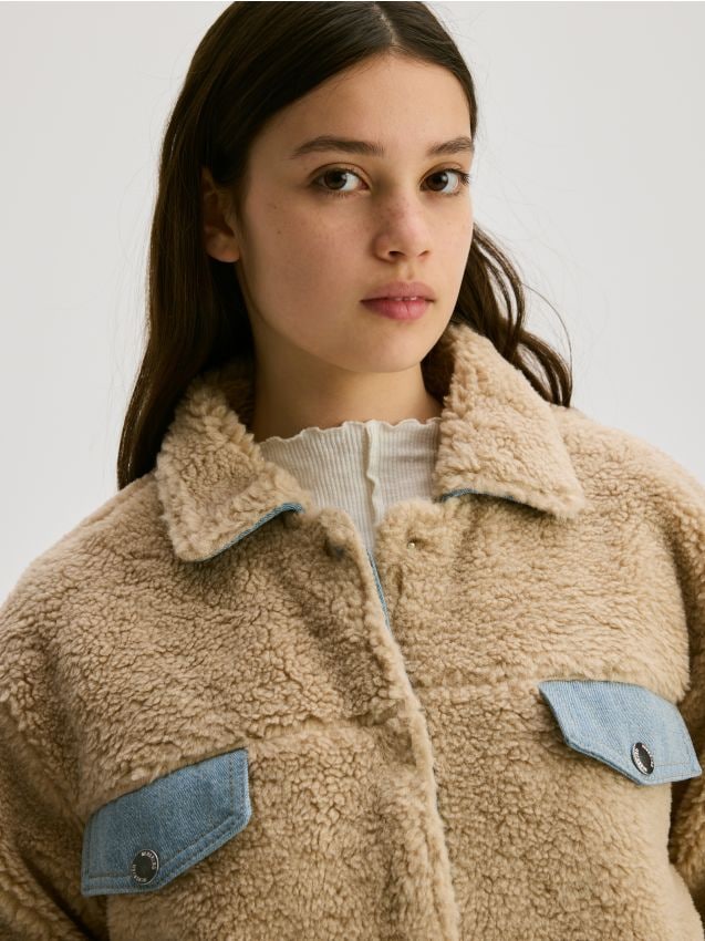 Faux shearling jacket - RESERVED