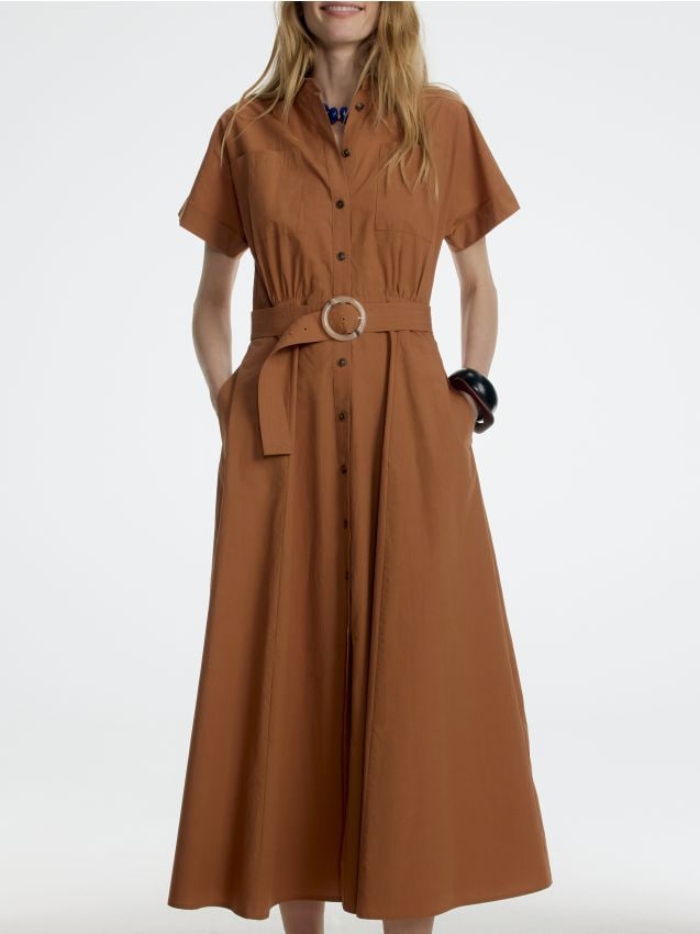 Vestido camisero midi - RESERVED
