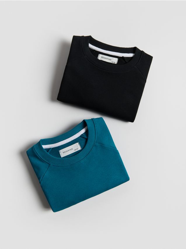 Reserved - Bluze din bumbac 2 pack - negru