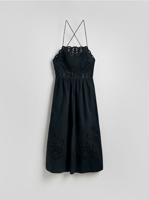 Reserved - Rochie cu model ajurat - negru Reserved - Rochie cu model ajurat - negru