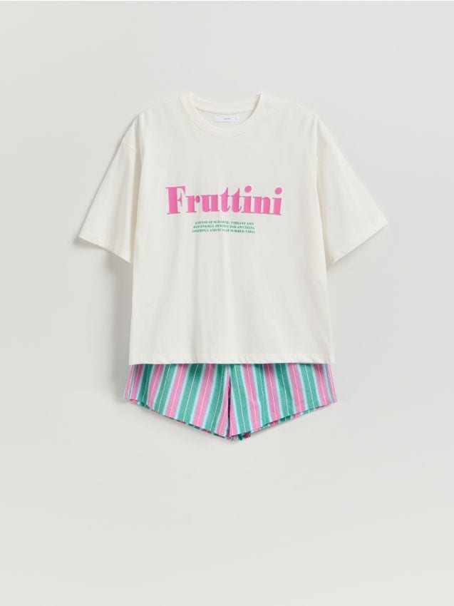 Two piece printed pyjama set - RESERVED
