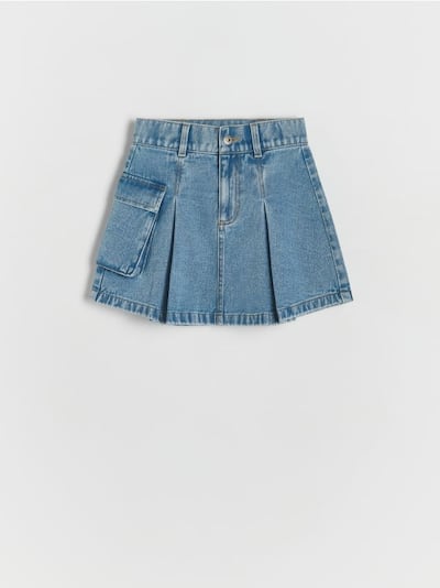 Denim rok met zak