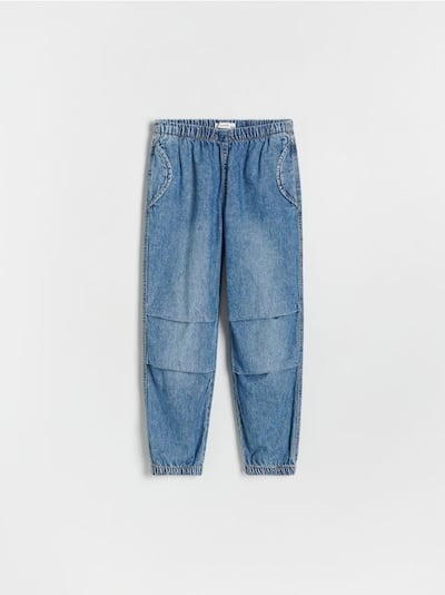 Classic denim parachute -housut