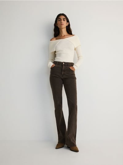 High waist flare -farkut