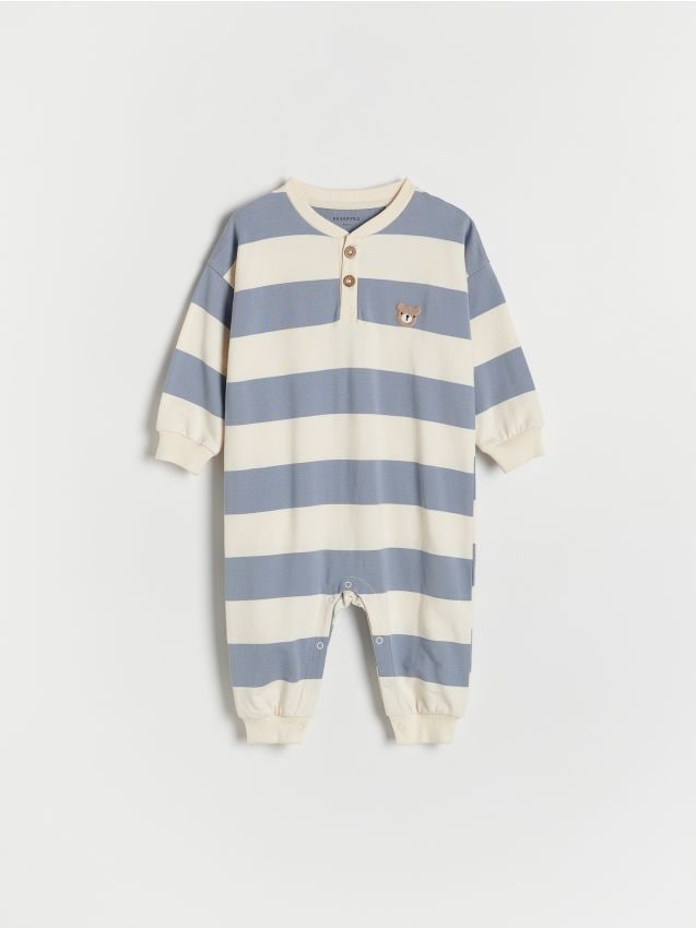 Reserved - BABIES` JUMPSUIT - albastru-pal