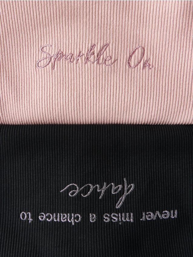 Cotton bodysuit with embroidery - RESERVED