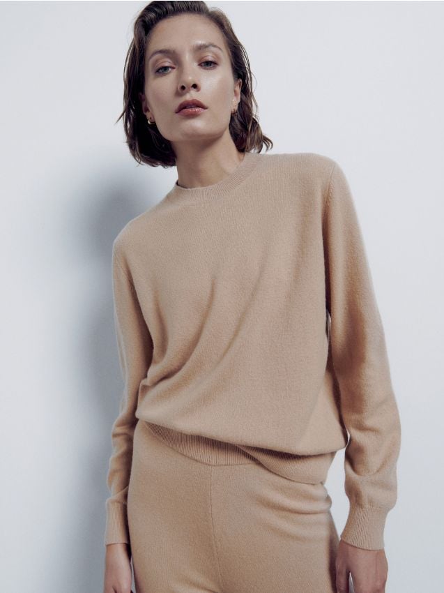 DSquared² Other Materials Sweater in Camel Natural - Save 49% Womens Clothing Jumpers and knitwear Turtlenecks 
