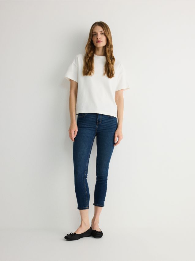 Reserved - blugi slim fit - bleumarin