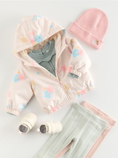 Veste à motif avec capuche