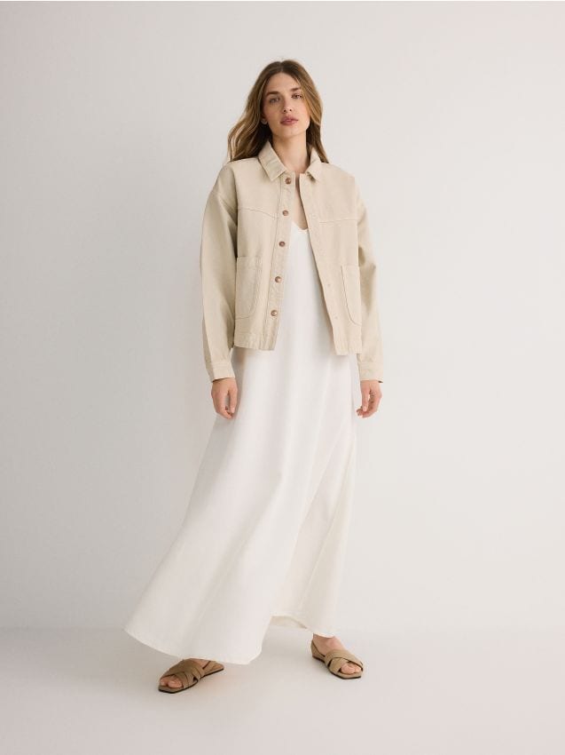 Reserved - ladies` jacket - nude