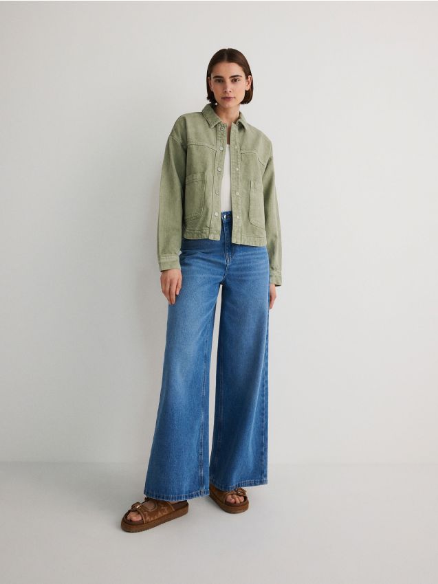 Reserved - ladies` jacket - verde