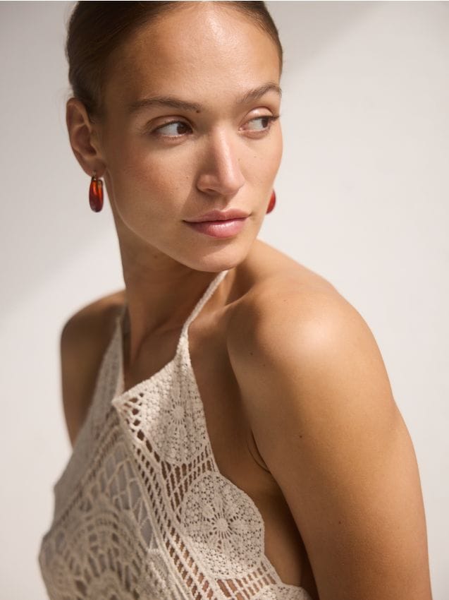 Circular drop earrings - RESERVED
