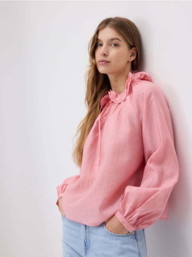 Lyocell blend blouse - RESERVED