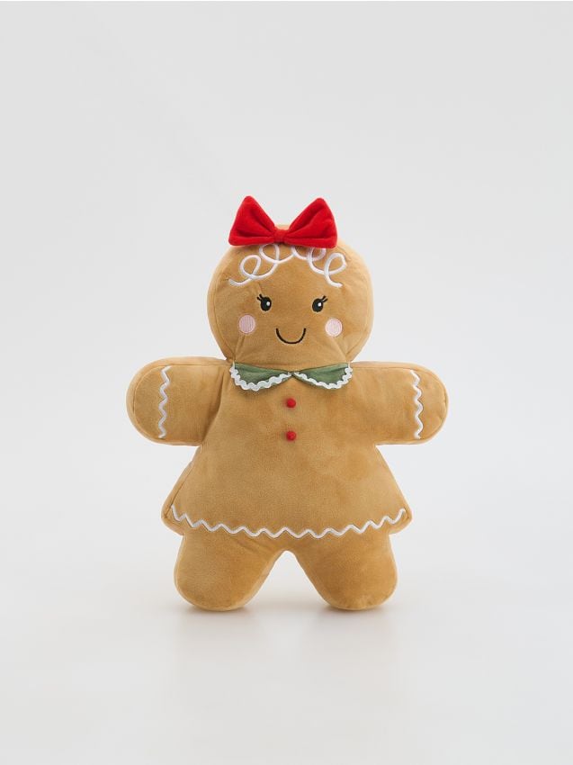 Cojín navideño en forma de hombre de jengibre - RESERVED