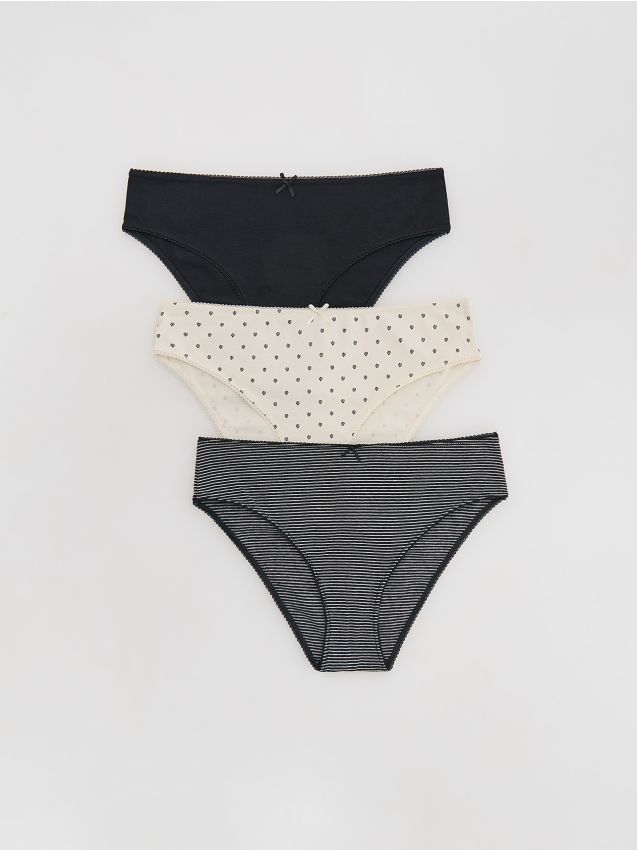 Slip in cotone tipo bikini 3 pack - RESERVED