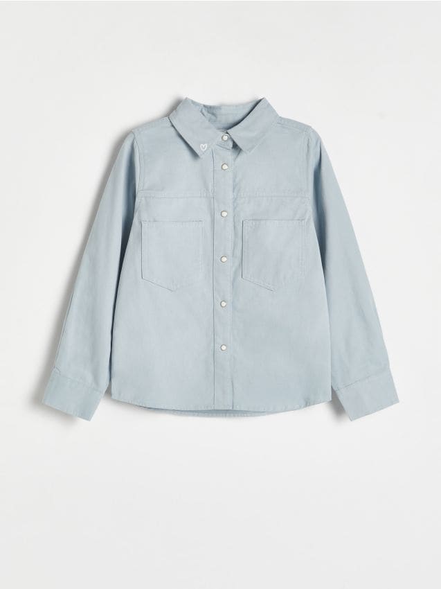 Katoenen blouse met borduursel - RESERVED