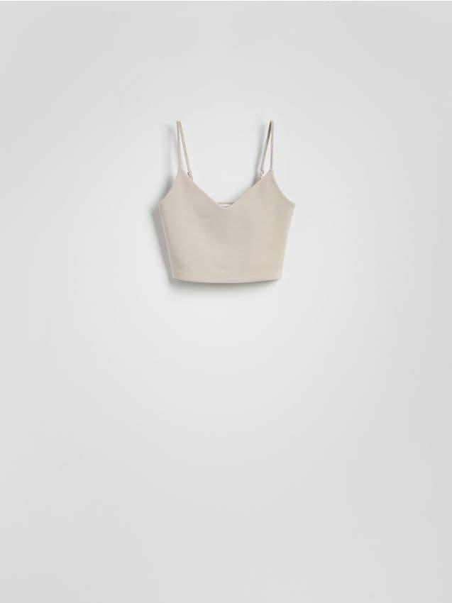 Reserved - LADIES` TOP - gri deschis