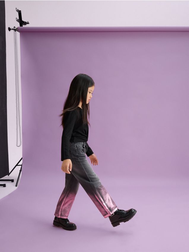 GIRLS` JEANS TROUSERS - RESERVED