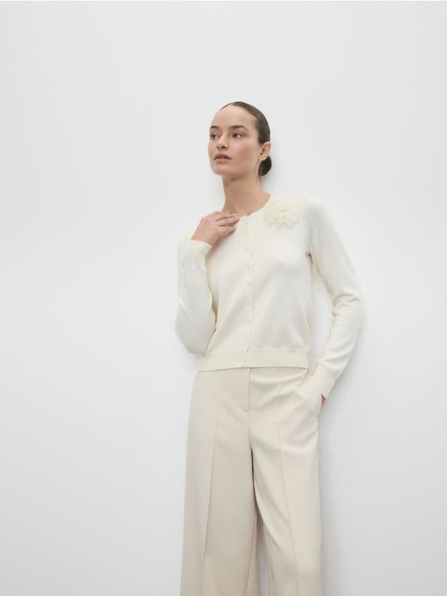 Reserved - LADIES` SWEATER - nude