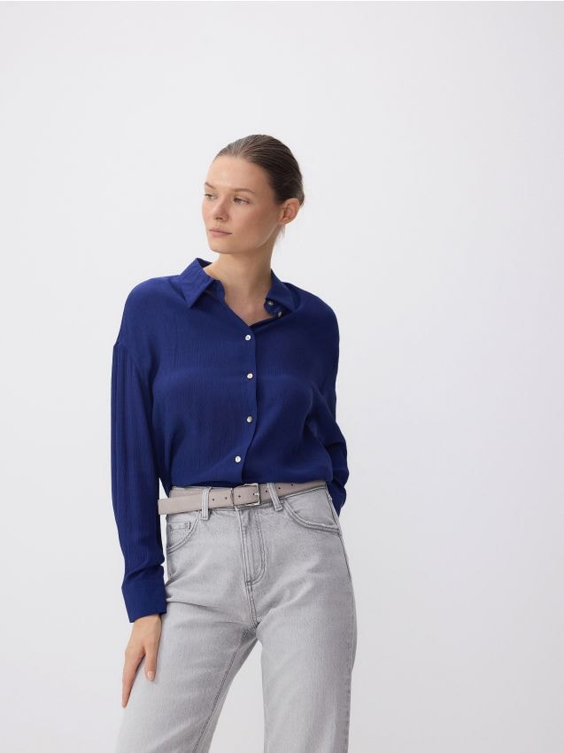 Viscose overhemd - RESERVED