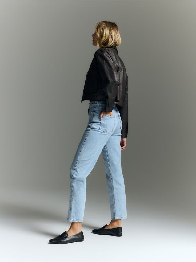 High waist straight jeans - RESERVED