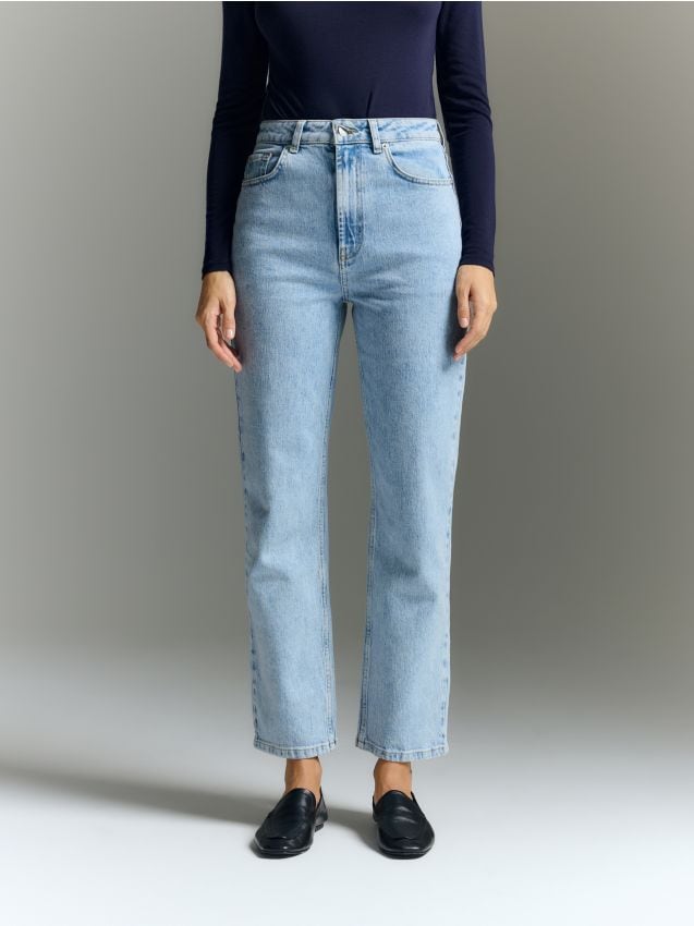 High waist straight jeans - RESERVED