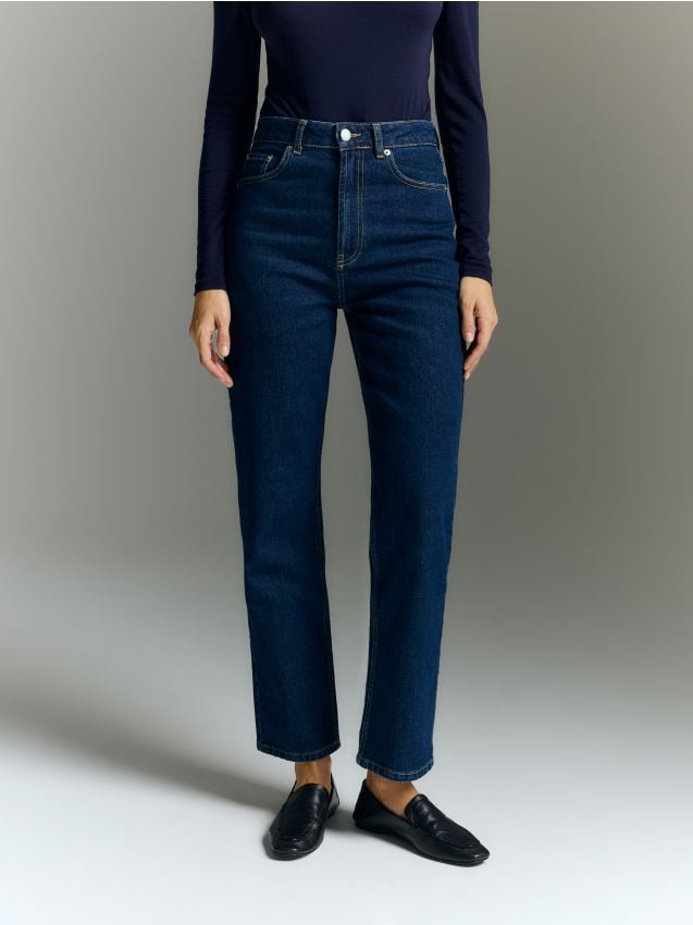 High waist straight jeans - RESERVED