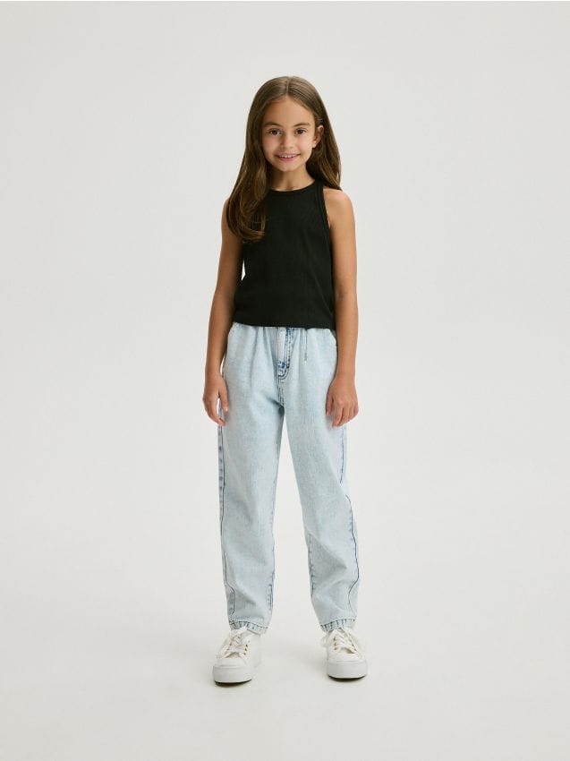 Reserved - girls` jeans trousers - albastru