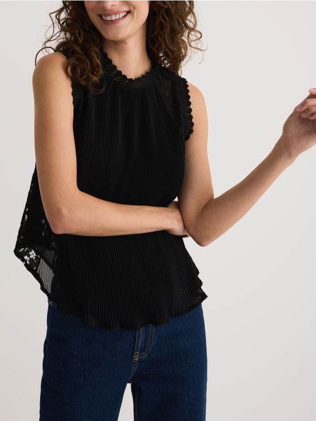 Blouse with crochet lining - RESERVED