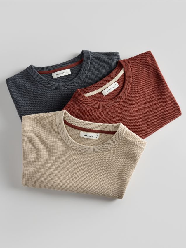 Short sleeve cotton jumper - RESERVED