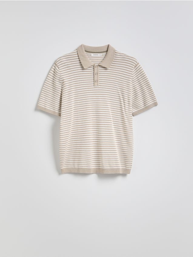 Viscose rich polo jumper - RESERVED