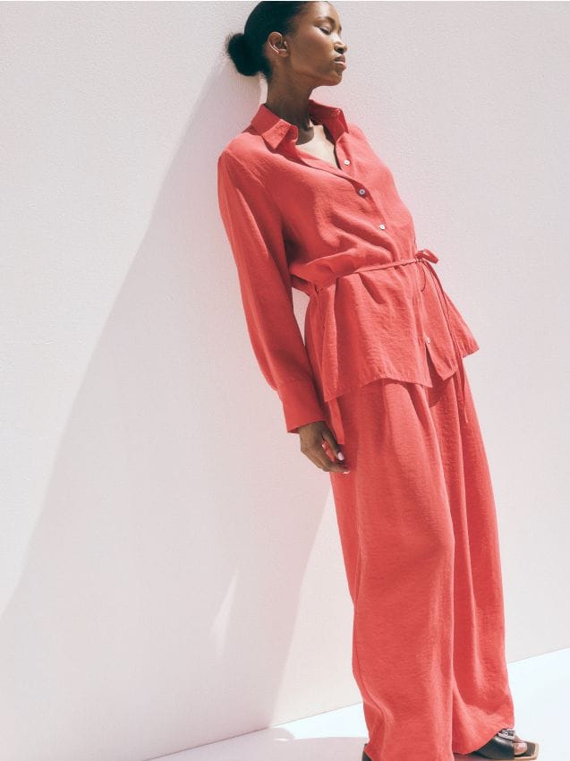 Modal rich palazzo trousers - RESERVED