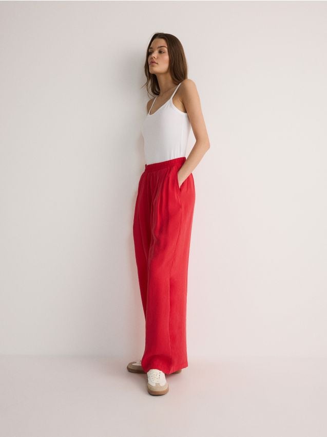 Modal rich palazzo trousers - RESERVED
