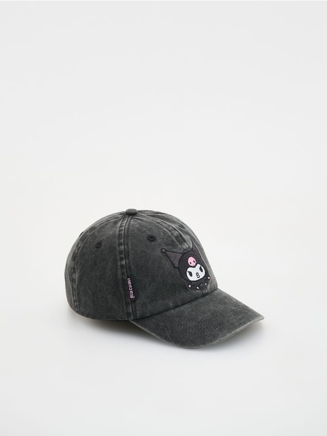 Reserved - GIRLS` PEAKED CAP - negru