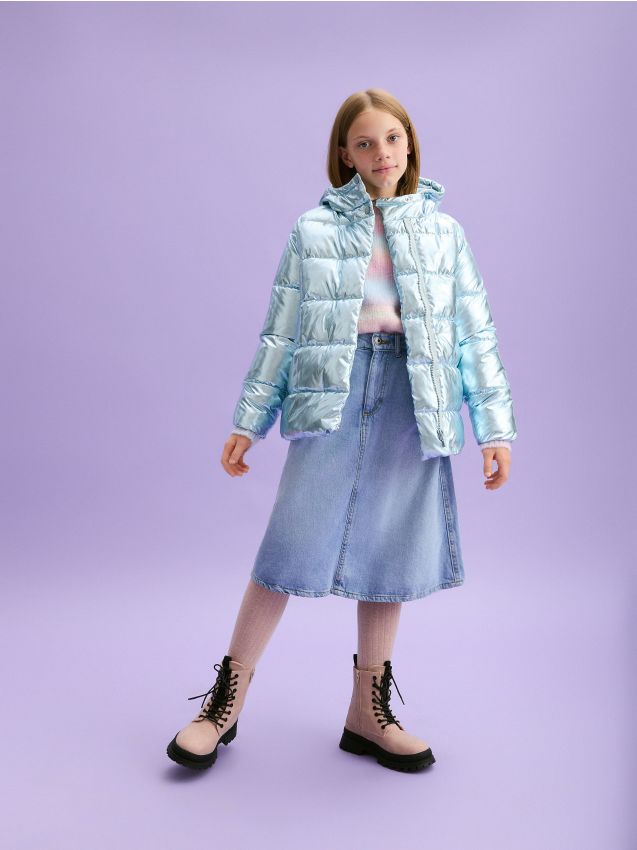 Quilted metallic jacket - RESERVED