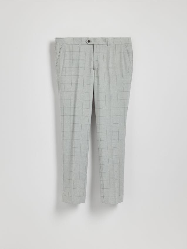 Slim trousers with pressed crease - RESERVED