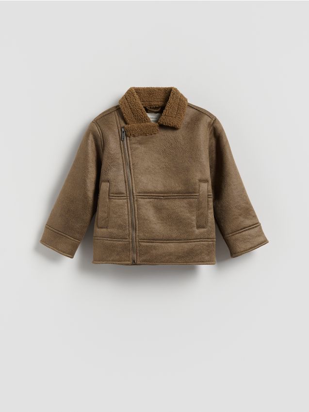 Biker jacket with shawl collar - RESERVED